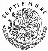 Mexican Eagle Mexico Flag Drawing Dibujos Coloring Pages Shield Para Colorear La Independencia Independence Color Escudo Drawings Printable Coloringbook4kids Del sketch template