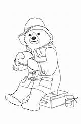 Paddington Coloring Bear Pages Sandwich Drawing Outline Polar Eats Eating Colorkid Printable Adventures Paintingvalley Popular sketch template
