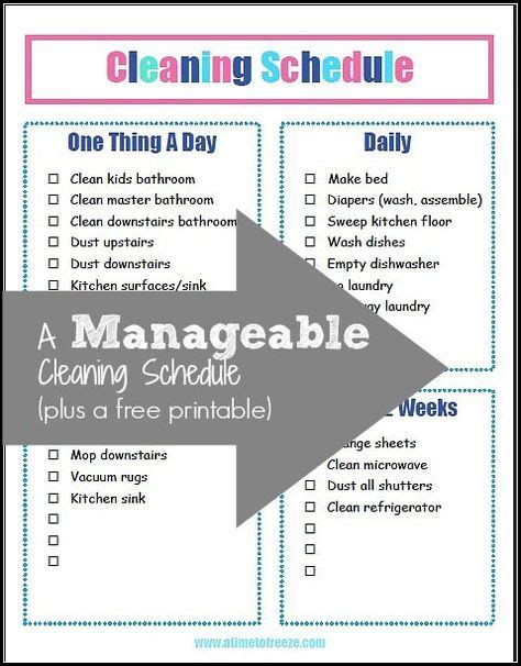 cleaning printables  images cleaning printable