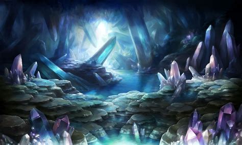 crystal caves dragons crown fantasy art landscapes fantasy landscape fantasy concept art