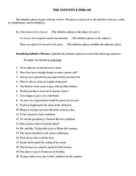 phrases worksheets  answers