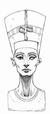 Nefertiti Egyptian Tattoo Goddess Sketch Drawing Deviantart Queen Lines Isis Egypt Drawings Sketches Egipto Outline Google Cleopatra Digital Tattoos Search sketch template