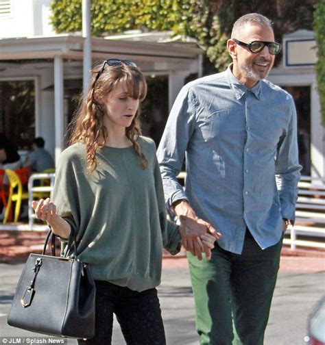 jeff goldblum 61 holds hands with 31 year old girlfriend emilie livingston daily mail online