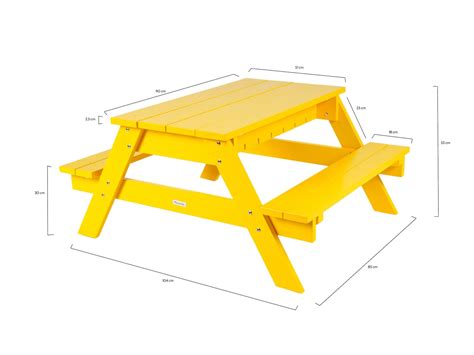 schattige gele kinderpicknicktafel kopen maximavidacom