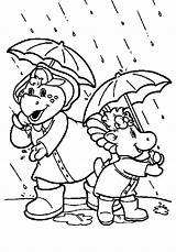 Bop Baby Barney Coloring Pages Rain Standing Under Print Color Utilising Button Grab Could Welcome Well Size sketch template