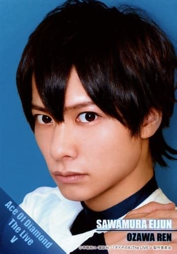 official photo male actor ren ozawa sawamura eijun face up