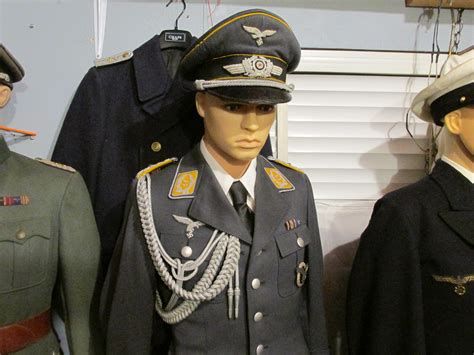 wwii german luftwaffe lieutenant colonel officer uniform visor cap