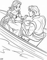 Rapunzel Coloring Pages Tangled Flynn Disney Printable Color Princess Print Rider Boat Colouring Book Kids Getdrawings Sheets Visit Library Clipart sketch template