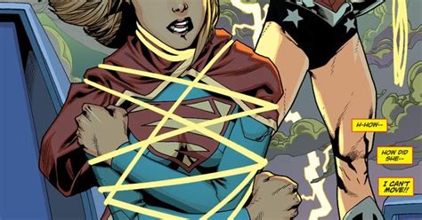 supergirl defeated and bound by wonder woman superhero catfight art pinterest supergirl