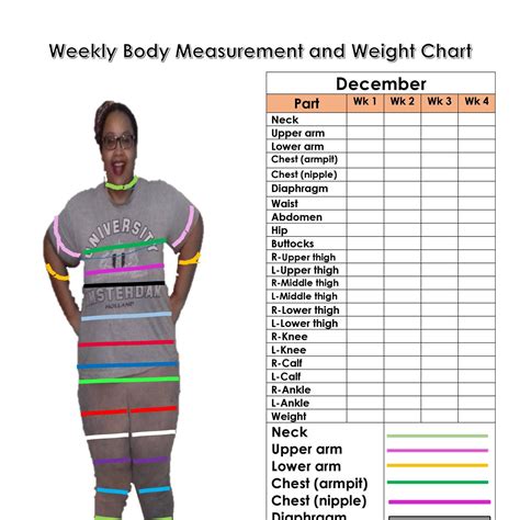 weekly body measurement  weight chart adocx docdroid