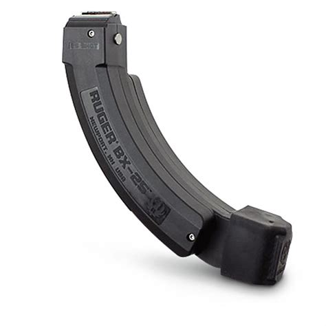 ruger   lr caliber magazine black polymer  rounds  rifle mags  sportsman