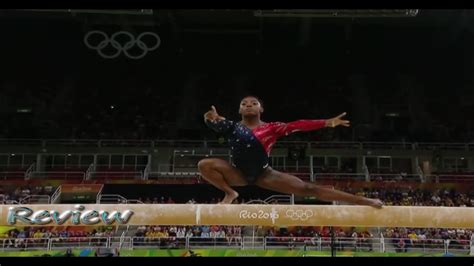 Simone Biles Balance Beam Olympics Gymnastics 2016 Rio