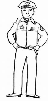 Coloring Officer Pages Police Policeman Helpers Community Clipart Printable Drawings Hat Man Guard Kids Security Helper Color Thank Clip Cliparts sketch template