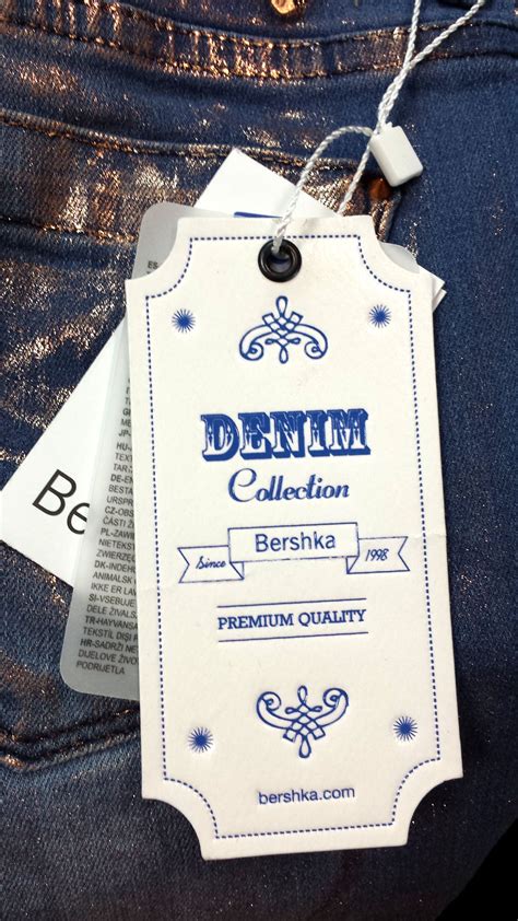 bershka hangtag label design sign design packaging design swing tag design price tag design