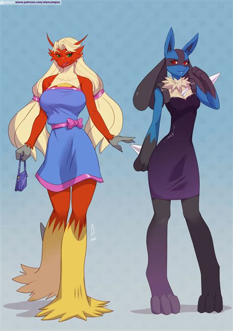 blaziken and lucario pack06 by alanscampos fur affinity [dot] net