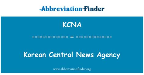 kcna korean central news agency