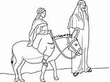 Donkey Mary Posadas Burros Pregnant Betlemme sketch template