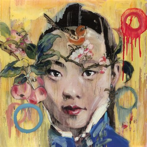 images  hung liu  pinterest beijing oil  canvas  china