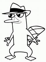 Perry Platypus Coloring Pages Agent Drawing Ferb Kids Phineas Sneaking Printable Around Colouring Disney Popular Gif Presentations Websites Reports Powerpoint sketch template