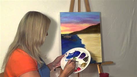 painting lesson  guided acrylic painting  beginners