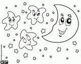 Coloring Sky Night Pages Skies Stars Printable Cielo Sheets Moon Star Imprimir Printables Sun Oncoloring Universo Estrellas Visit Nubes Guardado sketch template