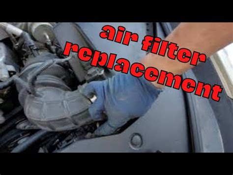 cadillac cts air filter replacement youtube