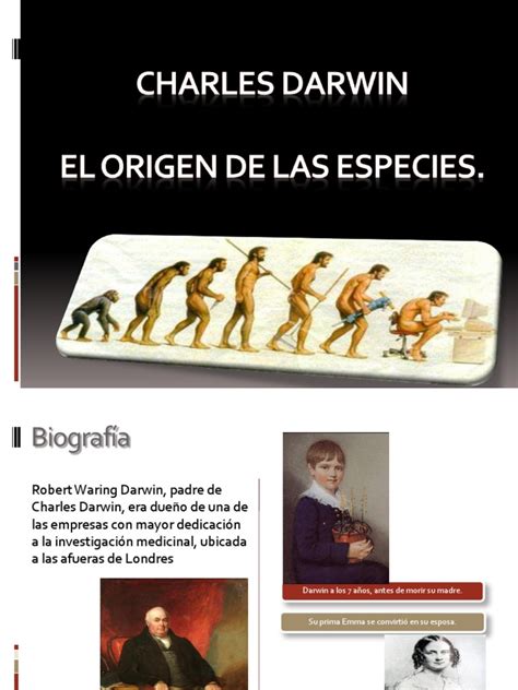 El Origen De Las Especies Pdf Charles Darwin Evolución