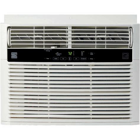 kenmore elite   btu  window mounted mini compact air conditioner white