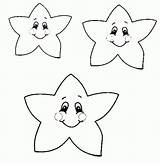 Estrela Estrelas Estrelinhas Pintar Estrellas Sonrientes Tudodesenhos sketch template