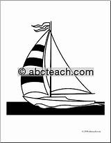 Sailboat Clip Coloring Abcteach Wind Sail Boat sketch template
