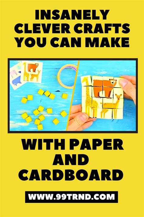 insanely clever crafts you can make with paper and cardboard crafts