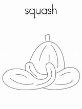 Squash Coloring Pages Print Vegetables Recommended sketch template