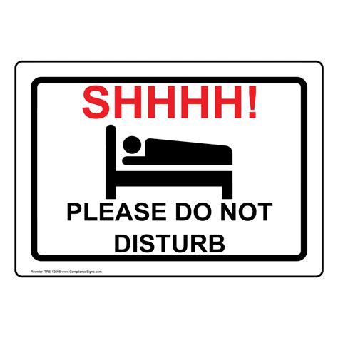 disturb sign shhhh    disturb