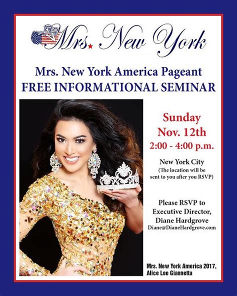 fashion mrs new york america 2018 pageant march 25th