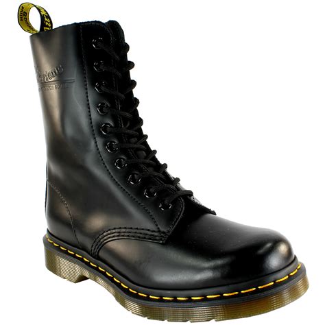 mens dr martens classic  black vintage leather lace  ankle boot  sizes ebay