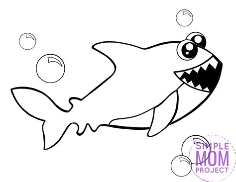baby shark coloring pages  print print  images  coloring