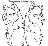 Coloring Lineart Firewolf Brothers Coloringhome Sad Yin Wolfheart Riki Hannibal Peek Sneak sketch template