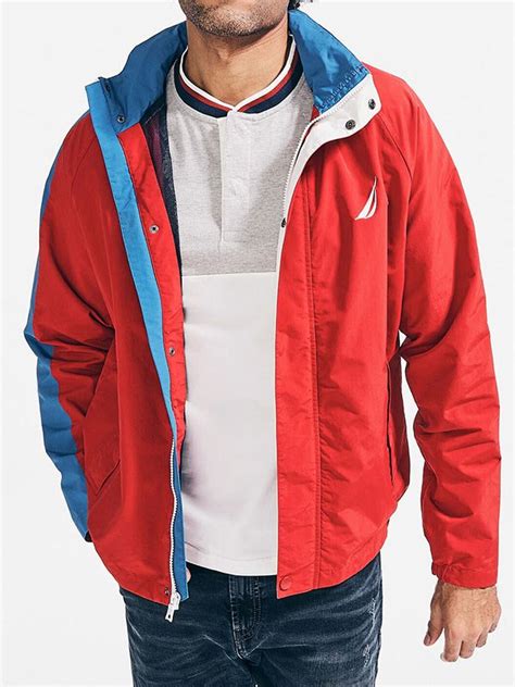 buy mens wear red windbreaker jacket jacketsjunction