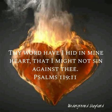 thy word   hid   heart     sin  thee thy