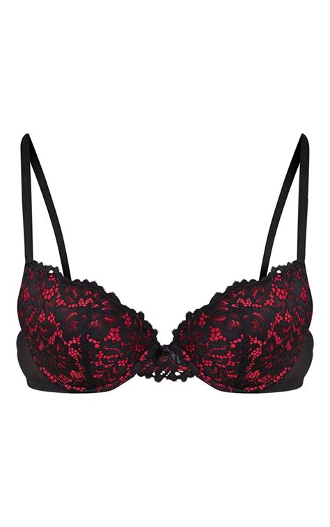 red ann summers contrast lace plunge bra prettylittlething