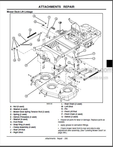 john deere   technical manual mid mount  trak tm erepairinfo