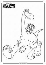 Arlo Coloring Dinosaur Good Spot Disney sketch template