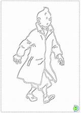 Dinokids Tintin sketch template