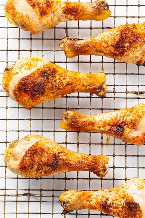 super crispy baked chicken legs drumsticks recipe wholesome yum