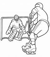 Hockey Coloring Pages Goalie Blackhawks Drawing Chicago Stick Getcolorings Getdrawings Paintingvalley Choose Board Player Print Color sketch template