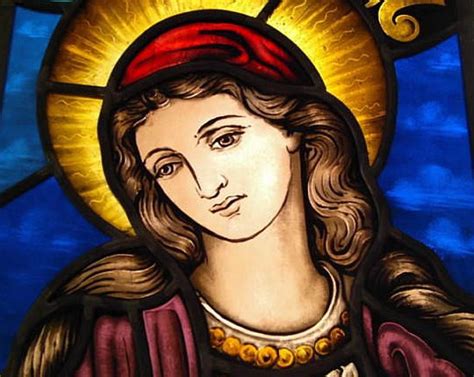 Virgin Mary Mother Of Jesus Glass Art By Gabriele Sitzenstock