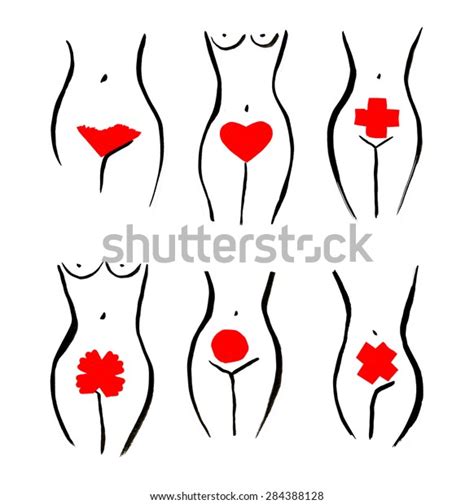 body set womens health creative illustration stock illustration 284388128