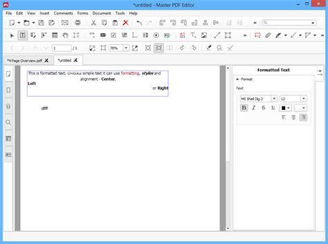 editing formatted text    master  editor