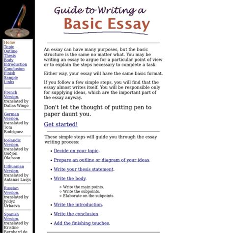 basic guide  essay writing pearltrees