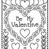 Valentine Kleurplaat Valentijn Adults Kleurplaten Coloringhome Topkleurplaat Hartjes sketch template